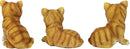 Design Toscano Tabby Kitten Triplets, Baby Cat Statues by GreenHaven Gardens
