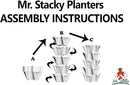 Mr. Stacky 5 Tier Stackable Strawberry, Herb, Flower, and Vegetable Planter - Vertical Garden Indoor/Outdoor by GreenHaven Gardens