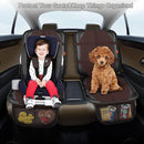 Car Seat Protector,2 Pack Automotive Seat Protectors Baby Carseat Pad Waterproof & Durable 600D Fabric for Child Baby Car Seat Mat Vehicle Pet Cover 2 Storage Pockets (Brown) by TinyTreasures Baby Boutique