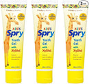 Spry Natural Xylitol Toothpaste for Baby, Toddler and Kids Age 3 Months and Up - Fluoride Free Tooth Gel, Tasty, Support Development of Emerging Teeth, Strawberry Banana 2 Fl Oz (Pack of 3) by CozyNest Decor