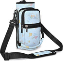 25/32/40/64oz Water Bottle Bag Holder Carrier-Insulated Crossbody Sling Case Sleeve with Strap & Pockets for Men Women Gym Cycling Travel Walking Hiking Camping by TinyTreasures Baby Boutique
