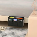 Dual-purpose Bedside Caddy Bedside Organizer, Bed Caddy with 6 Pockets, Versatile Bedside Storage Solution Magazine Remotes holder, ideal for Home, Dorm, Hospital, Crib Bed (Black 2 pcs) by CozyNest Decor