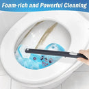 squish Disposable Toilet Brush with 16 Refills, Wall-Mounted No-Drill Adhesive Holder, Toilet Cleaning Kit for Bathroom - Space-Saving & Easy to Use by CozyNest Decor