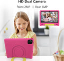 JREN Kids Table 10.1" ｜Android 14 Tablet for Kids｜64GB Storage｜Octa-Core｜WiFi ｜Cameras｜Parental Control｜Kids Content｜Case Included Great Gift for Children Ages 3-12 Years Old Pink by TinyTreasures Baby Boutique