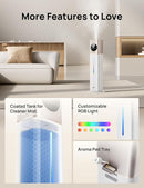Dreo 11L Smart Humidifier Large Room 700 ft², 100H Cool Mist Air Humidifiers for Bedroom, Top-Fill Self-Cleaning Tank, 26dB, Auto Mode, Aroma Box, RGB Light, Remote & APP Control, Baby, Starlight by TinyTreasures Baby Boutique