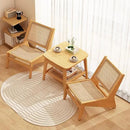 Rattan Accent Chair for Living Room, Mid Century Side Chair, Comfy Bamboo Chairs for Bedroom Reading Room, Wood by CozyNest Decor