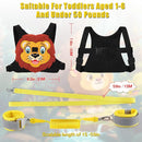Toddlers Leash + Anti Lost Wrist Link Child Kids Safety Harness Kids Walking Wristband Assistant Strap Belt for Boys Pink Christmas Gift (Black) by TinyTreasures Baby Boutique