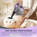 Pressurized Handheld Multi-Surface Natural Steam Cleaner with 12 pcs Accessories, Multi-Purpose Steamer for Home Use, Steamer for Cleaning Floor, Upholstery, Grout and Car (Purple) by TinyTreasures Baby Boutique