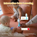 alilo Smarty Bunny Baby Rattle Musical Light Up Toys, Infants Newborns Baby Toys 0-3-6-12-18-24 Months,1 Year Old Boy Girl Gifts, 4 Music Modes and Color Recognition Function with 9 Color Card by TinyTreasures Baby Boutique