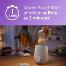 Philips Avent Premium Fast Bottle Warmer, with Smart Temperature Control, Water Bath Technology, Automatic Shut-Off, Model SCF358 by TinyTreasures Baby Boutique