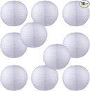 WYZworks - Round Paper Lanterns 10 Pack (Light Lavender, 12") - Hanging Paper Lanterns Lamp for Wedding, Birthday, Party and Home Decorations with 8", 10", 12", 14", 16" Option by GreenHaven Gardens