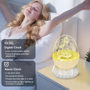 Dragon Egg Alarm Clock with Sunrise Simulation, Wireless Bluetooth Speaker, Portable Touch Control Dragon Egg Night Light, 20 Soothing Sounds, Unique Gift for Kids Adults, Home Desk Decor by TinyTreasures Baby Boutique