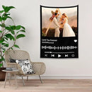 Custom Tapestry For Wall Bedroom Custom Backdrop Personalized Image Text Photo Customized Funny Tapestry Banners And Signs Song Vertical Tapestrys by CozyNest Decor