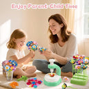 DIY Arts and Crafts Kits for Kids Ages 4-8-12 Flower Bouquet Toys Craft Kit for 4 5 6 7 8 Year Old Girls Ideas Birthday Gift,Classroom Educational Activity Toy for Toddler Kids Boys by TinyTreasures Baby Boutique
