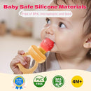 Baby Food Fruit Feeder & Freezer Tray, Auto-Push Fresh Food Feeder Pacifier for Self Feeding, Breastmilk Popsicle Molds for Baby Teething Relief, BPA-Free Silicone, 2 Sizes for 3-12 Months by TinyTreasures Baby Boutique