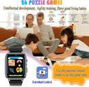 Goodatech 1.69'' Kids Smart Watch for Kids Boys Girls, Camera,26 Puzzle Games,Video Music Player,Pedometer,Alarm Clock, Learning Education Toys Gifts for 4-12 Years Children (Black) by TinyTreasures Baby Boutique