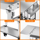 Food Grade 304 Stainless Steel BBQ Grill Table fits Tabletop Griddle, Outdoor Grill Table with 4 Foldable Legs, Portable Grill Stand for RV, Camping, Tailgating by GreenHaven Gardens