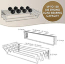 XL-31.5" Wall Mounted Clothes Drying Rack, 130 LBS Large Capacity Rustproof Retractable Clothes Rack, Collapsible Drying Rack Easy to Install with 7 Drying Rods, Space Saving for Laundry-White by CozyNest Decor