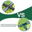 32Pcs 1/2 Inch Tubing Drip Irrigation Fittings Kit, 1/2 ID x 0.6-0.63 OD 16 mm Drip Line Barbed Locked Nut Connectors - 4 Switch Valves, 8 Tees, 8 Couplings, 4 Elbows, 4 Ends, 4 Adapters by GreenHaven Gardens