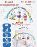 Pau1Hami1ton Baby Stroller Arch Toys, Car Seat Toys,Bouncer Toy Bar/Mobile for Bassinet,Adjustable Baby Hanging Toys Fit for Crib Bed,Stroller,Car Seat.S-19(Aircraft) by TinyTreasures Baby Boutique