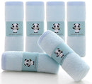 HIPHOP PANDA Baby Washcloths, Rayon Made from Bamboo - 2 Layer Ultra Soft Absorbent Newborn Bath Face Towel - Reusable Baby Wipes for Delicate Skin - Blue, 30 Pack by TinyTreasures Baby Boutique