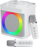 Karaoke Machine for Kids Adults - Portable Bluetooth Speaker with 2 Wireless Microphones, Singing Machine for Party, Birthday Gifts for Girls Boys Ages 4, 5, 6, 7, 8, 9, 10, 11, 12+ Years Old by TinyTreasures Baby Boutique
