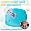 Toddlers Bilingual Spanish & English Talking Flash Cards with 288 Sight Words, Speech Therapy Toys for 3 4 5 6 Years Old Boys and Girls, Learning Educational Kids Gifts (Blue) by TinyTreasures Baby Boutique