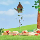 BAYN 57” Bird Houses Stake for Outside, Metal Watering Can Birdhouse Garden Stake Wild Bird Feeder Pole with Welcome Sign Outdoor Decorations for Patio, Backyard, Garden by GreenHaven Gardens