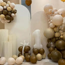 130pcs Brown Balloons Different Sizes 18" 12" 10" 5" Dark Brown Party Latex Balloons for Birthday Baby Shower Gender Reveal Graduation Wedding Anniversary Party Decorations by CozyNest Decor