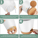 GARDIFE Plant Pots 8/7/6.5/6/5.5/5 Inch Self Watering Planters with Drainage Hole, Plastic Flower Pots, Nursery Planting Pot for All House Plants, African Violet, Flowers, and Cactus,White by GreenHaven Gardens