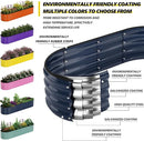 Galvanized Metal Planter Raised Garden Bed Kit for Gardening Outdoor，8x2x1ft Planter Grow Garden Box Raised Flower Bed，Long Vegetable Clearance Herb Raised Garden Beds for Gardening by GreenHaven Gardens