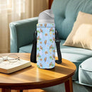 Neoprene Water Bottle Carrier Bag with Adjustable Shoulder Strap for Men Women Walking Hiking,Portable Insulated Holder Case for Stainless Steel/Glass/Plastic Bottles by TinyTreasures Baby Boutique