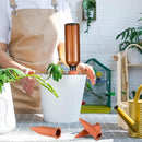 Baderke 12 Set Plant Watering Devices, Terracotta Watering Spikes with 25 oz Plastic Wine Bottles, Slow Release Vacation Insert Automatic Plant Waterer Device for Indoor Outdoor by GreenHaven Gardens