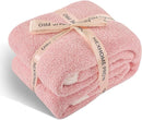 NEXHOME PRO Soft Blankets Pink Twin Size, Cozy Throw Blanket for Couch, Warm Reversible Knit Blanket for Women, Fuzzy Lightweight Throws for Sofa, Bed, Picnic, Heather Hot Pink, 60 x 80 inches by TinyTreasures Baby Boutique