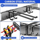 Garage Organization Tool Organizer Wall Mount, 48inch Heavy Duty Garden Tool organizer Storage System, Easy Install With 6 Adjustable Bilayer Hooks, For Garage, Basement, Shed, Workshop(Black) by GreenHaven Gardens