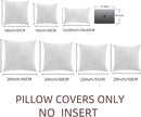 Fancy Homi 2 Packs Pure White Decorative Throw Pillow Covers 16x16 Inch for Living Room Couch Bed, Rustic Farmhouse Boho Home Decor, Soft Corss Patchwork Corduroy Textured Square Cushion Case 40x40 cm by CozyNest Decor