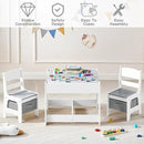 Kids Table and Chair Set, 3 in 1 Wooden Activity Table with Detachable Tabletop, Toddler Table and Chair Set with Storage Drawer, Kids Play Table for Children Art, Craft, Eating, Learning by CozyNest Decor