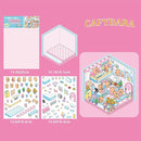 4 Sets DIY 3D House Stickers,Make Your Own Warm Home,Fun Cute Cartoon Stickers Scene Make Your Own Mini Room Scenes Miniature Supermarket for Relief Stress Pass The Time by TinyTreasures Baby Boutique