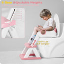 Potty Training Seat, Upgrade Toddler Toilet Seat for Kids Boys Girls, 2 in 1 Potty Training Toilet, Splash Guard Anti-Slip Pad Step Stool by TinyTreasures Baby Boutique