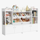 Treesland 55 Inch Large Kids Toy Storage Organizer, Kids Bookshelf Bookcase, Toy Storage Cabinet for Playroom, Bedroom Nursery by CozyNest Decor