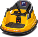 Baby Bumper Car, 6V Electric Kids Bumper Car for Toddlers with Remote Control, Bluetooth - Yellow by TinyTreasures Baby Boutique
