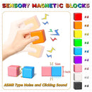 54 PCS Magnetic Blocks, Magnetic Building Blocks for Toddlers 3+, Montessori Toys, Magnet Cubes, Preschool STEM Educational Sensory Magnet Toys for Kids Ages 3-5 Year Old Boys and Girls by TinyTreasures Baby Boutique