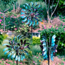 VEWOGARDEN 360° Outdoor Wind Spinner, Wind Sculpture Spinner with Metal Stake, Yard Art Decor for Patio, Lawn & Garden 63 * 13 by GreenHaven Gardens