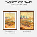 Homeforia 9x12 Picture Frame Brown, High End Dark Oak 9 x 12 Walnut Wooden Frames with Mat 7 by 10 Photo, 12x9 Wood Frame Matted to 7x10 Art, Wall or Tabletop Frame, Tempered Glass, Wall Kit, Set of 1 by CozyNest Decor