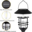 Solar Lantern Outdoor Lights, Hanging Waterproof Lantern Lights with Wall Mount Kit for Garden Porch Fence 2 Pack by GreenHaven Gardens