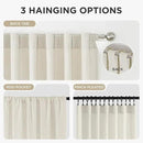 Joydeco Linen Curtains 72 inch Length 2 Panel Set, Light Filtering Curtain for Living Room Bedroom, 52 inch Wide Drapes with Rod Pocket Back Tab by CozyNest Decor