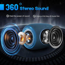 Portable Bluetooth Speaker, BT5.3 Wireless Speaker 20W Bass Diaphragms with Multi LED Light Dynamic Modes, IPX6 Waterproof 16H Playtime supports FM Mode, TF, USB for Home, Cycling, Outdoor, Beach by TinyTreasures Baby Boutique