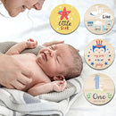 42 Designs First Year Milestones,Wooden Baby First Holiday Signs,Baby Monthly Milestone Photo Props for Newborn to Age 1,Pregnancy Baby Shower Cards (First Holiday Milestone) by TinyTreasures Baby Boutique