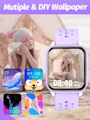 Kids Smart Watch Girls Boys, Smart Girls Watch for Kids Smart Watch Gifts for 4-16 Years Old with Sleep Mode Multiple Sports Modes Pedometer Birthday Gift for Boys Girls (Purple) by TinyTreasures Baby Boutique