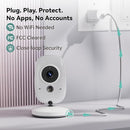 No WiFi Baby Monitor with Camera and Audio,Lag-Free Connection,Plug & Play,IPS Screen,HD Camera,Night Vision, 2-Way Talk,8 Lullabies,1000ft Range,Portable Baby Monitor,2025 Parents' Trusted Choice by TinyTreasures Baby Boutique